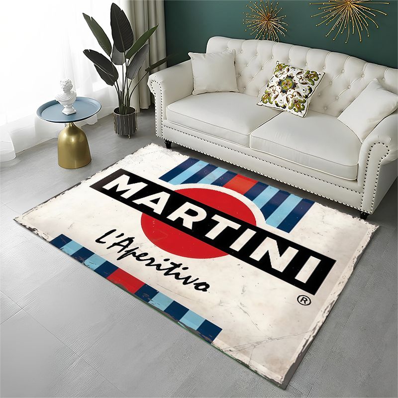 Kids Outdoor Flooring - レーシングカー M-Martini Moto ノンスリップエリアラグ リビングルーム、ベッドルーム、プレイルーム用、ソフトカーペットフロアマット ホームデコレーションラグ