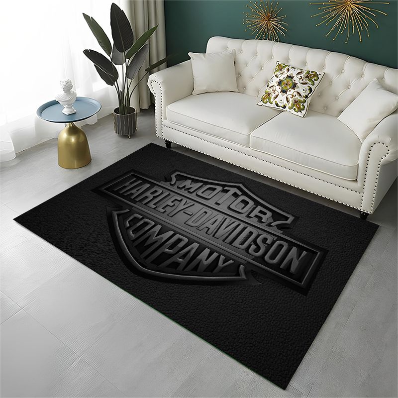Kids Outdoor Flooring - レトロ H-Harleys レーシングモト ノンスリップエリアラグ リビングルーム、ベッドルーム、プレイルーム用、ソフトカーペットフロアマット ホームデコレーションラグ