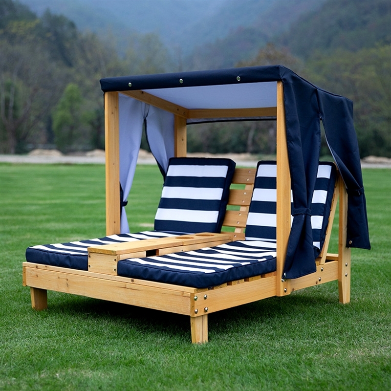 Kids Outdoor Foldable Chair - キッズビーチラウンジチェア - 背もたれ付き屋外折りたたみソファ、幼稚園ペットラウンジ用ダブルシート
