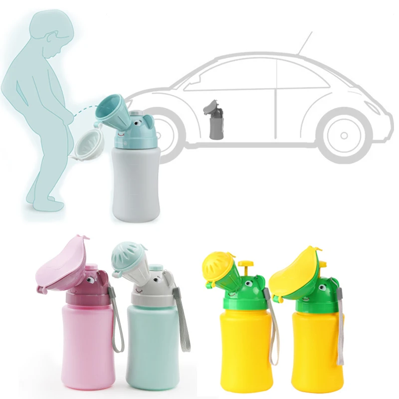 Kids Outdoor Urinal - 子供のためのポータブルトイレボトル,防漏トレーニングボトル,屋外旅行用,600 ml, 750ml