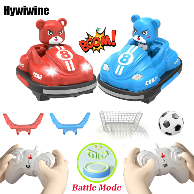 Kids Outdoor Dirt Toys - 2.4G バンパーバトル RC カー LED 音楽付き
