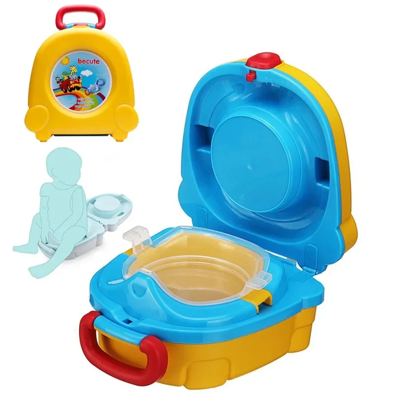 Kids Outdoor Foldable Chair - キッズポータブルトイレトレーニングチェア幼児用折りたたみトイレ漏れ防止取り外し可能軽量車キャンプ旅行アウトドア用