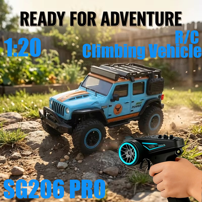Kids Outdoor Dirt Toys - RCカー 1/20スケール 4WD オフロード クライミングカー LEDライト付き