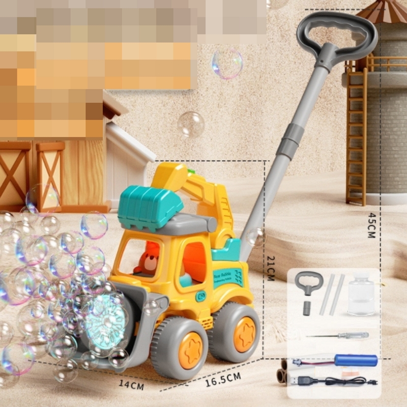 手押し電動バブルメーカーマシンプラスチック建設トラック掘削機 - Kids Outdoor Wagon のレビューと価格