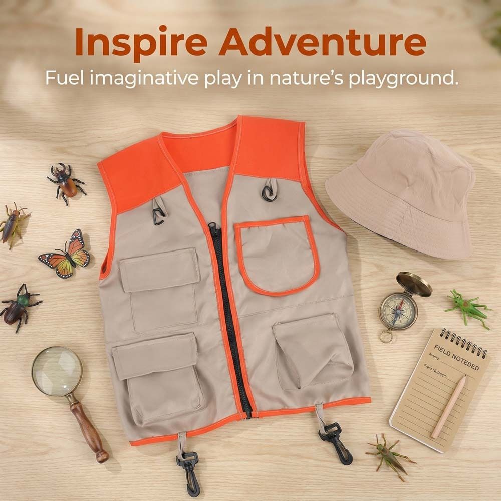 夏服子供用エクスプローラーベストツール服ファッションベストア - Kids Outdoor Adventure Kit のレビューと価格
