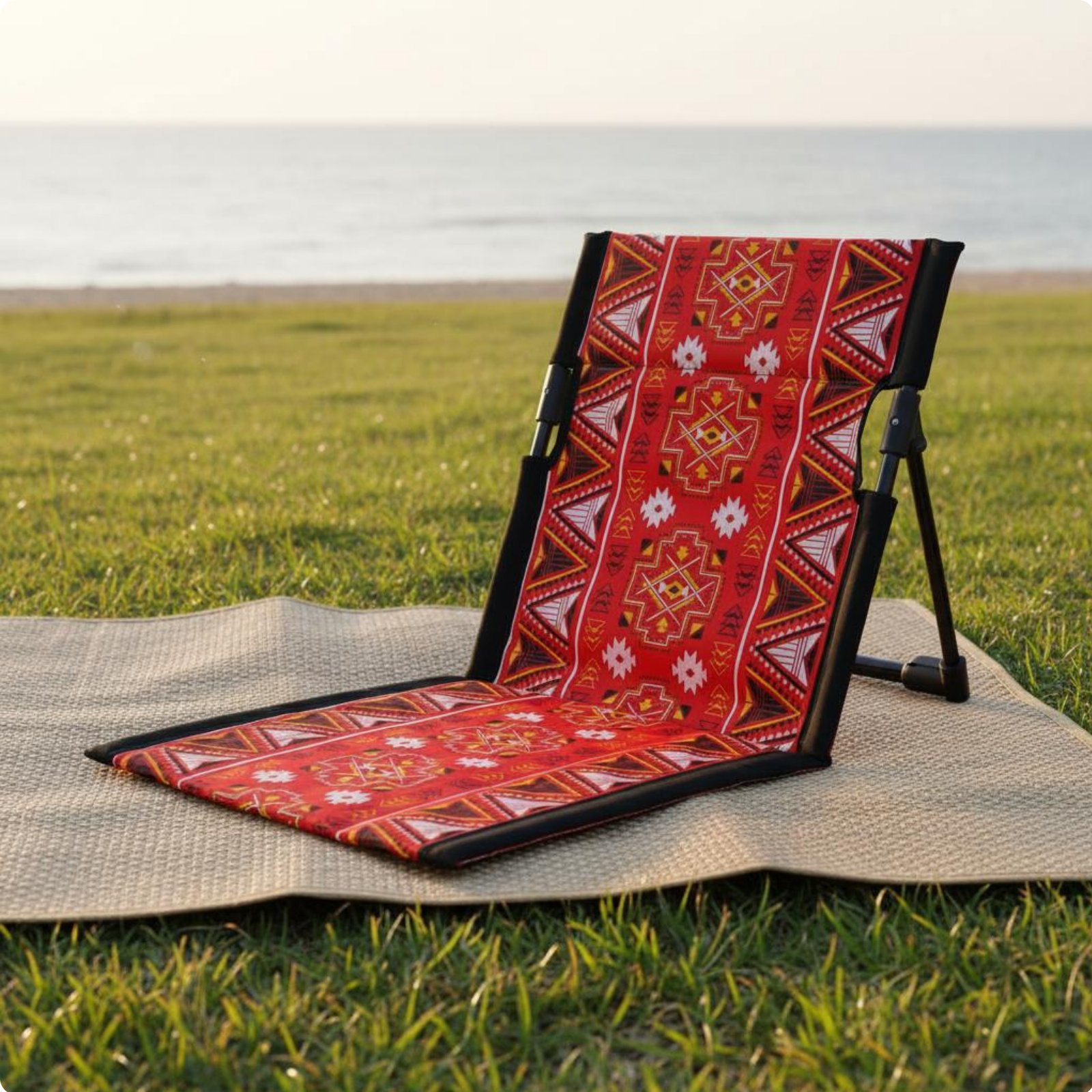 折りたたみ式ビーチチェア、背もたれ付きポータブルグランドシー - Kids Outdoor Foldable Chair のレビューと価格