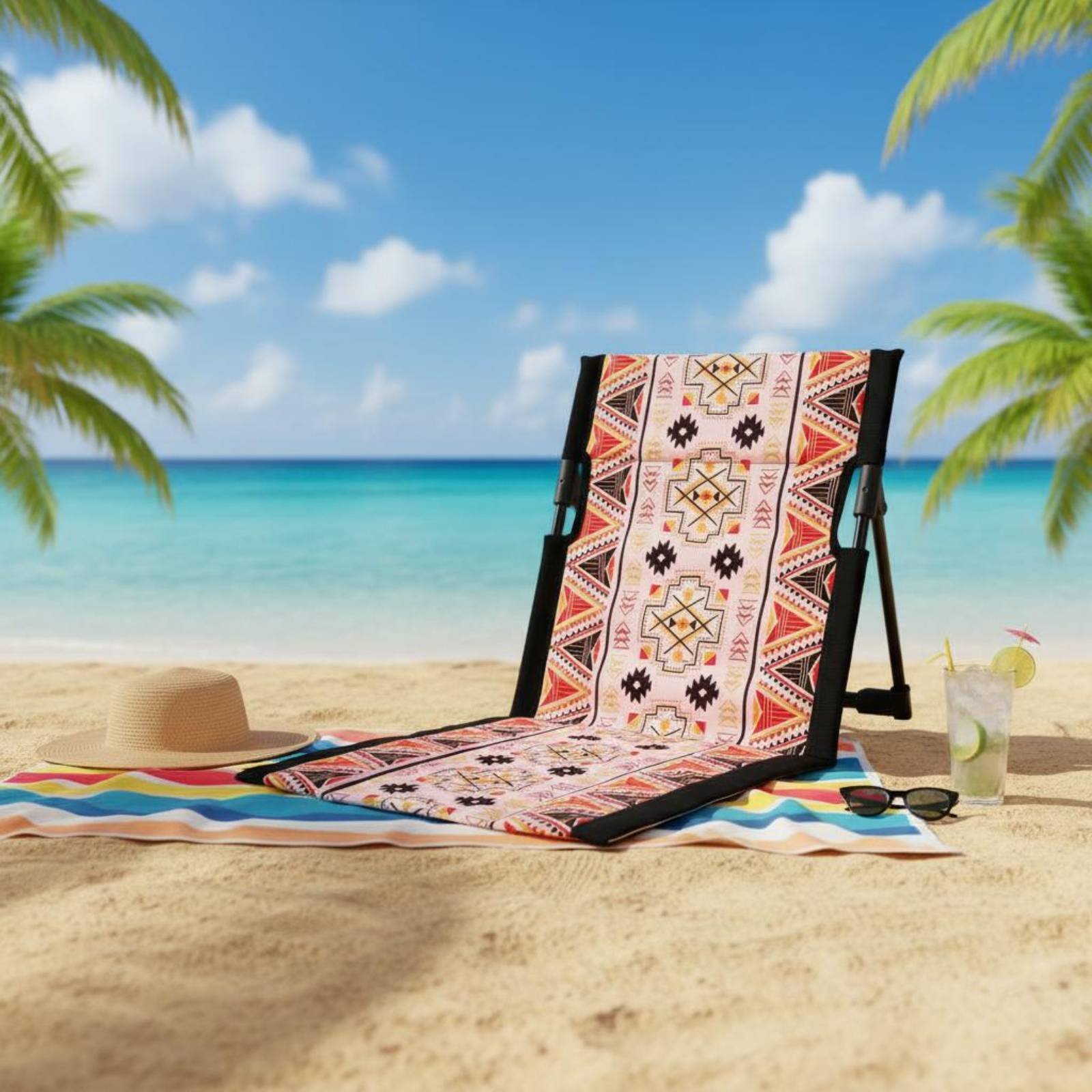 折りたたみ式ビーチチェア、背もたれ付きポータブルグランドシー - Kids Outdoor Foldable Chair のレビューと価格