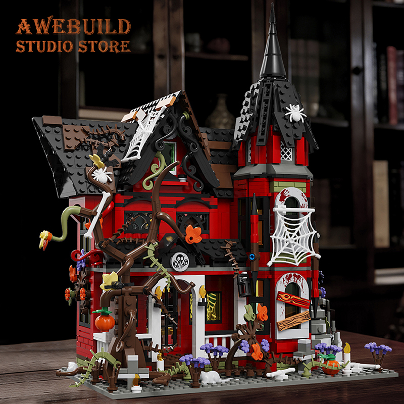 1249ピースお化け屋敷ブリック3Dモデルホラーヴァンパイア - Lego Set Creator のレビューと価格