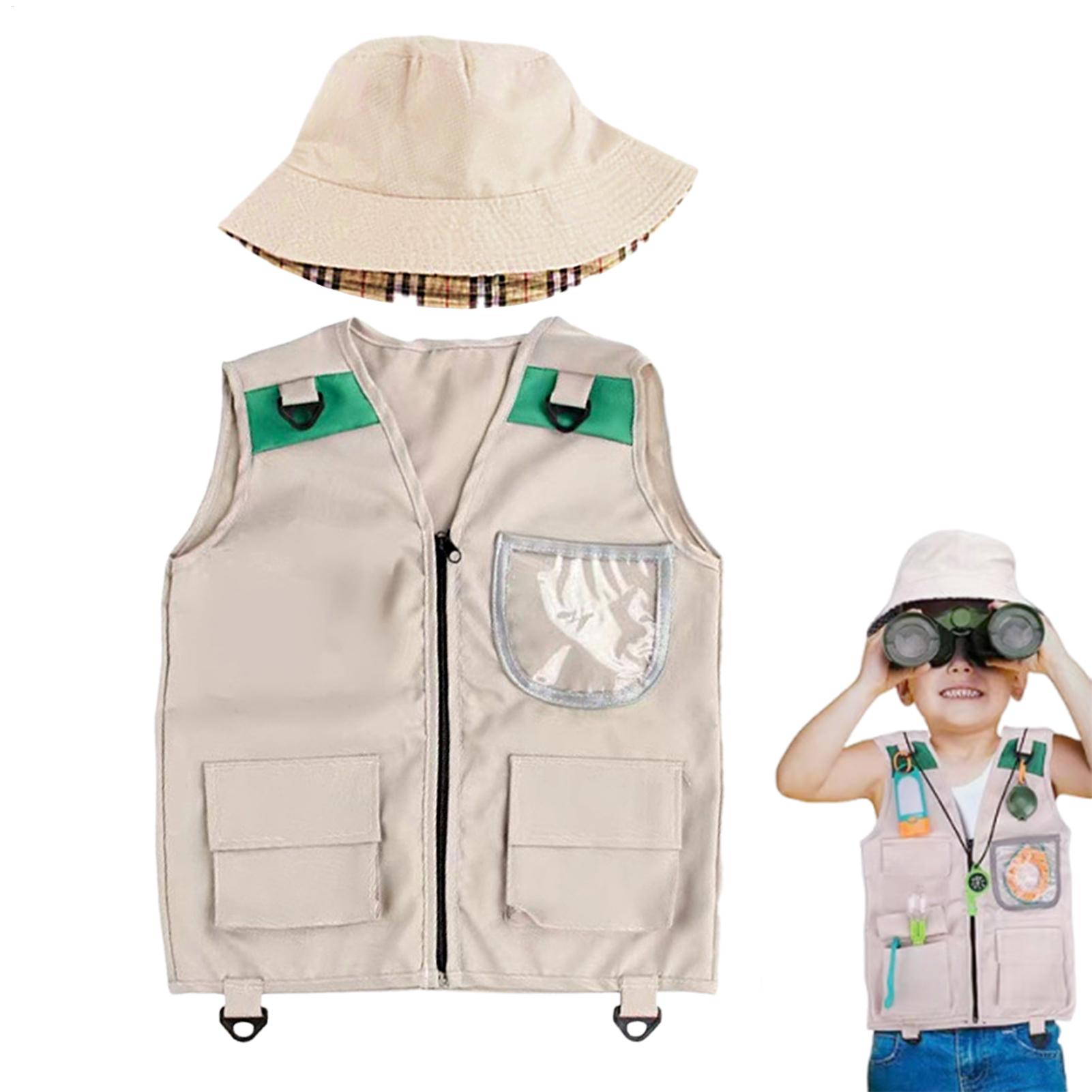 サファリキッズアウトドアエクスプローラーキット、カーゴベスト - Kids Outdoor Adventure Kit のレビューと価格