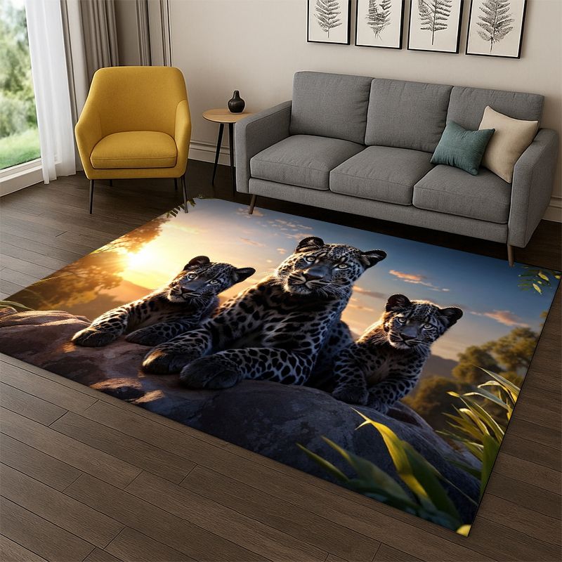 ヒョウチータービーストアニマルカーペットラグ、寝室、リビング - Kids Outdoor Flooring のレビューと価格