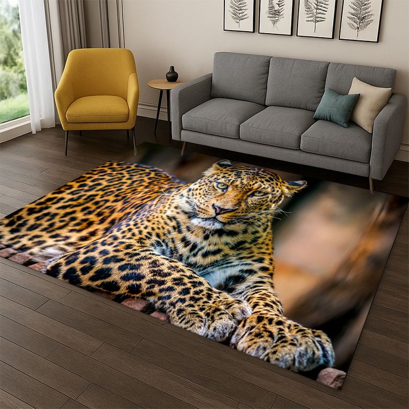 ヒョウチータービーストアニマルカーペットラグ、寝室、リビング - Kids Outdoor Flooring のレビューと価格