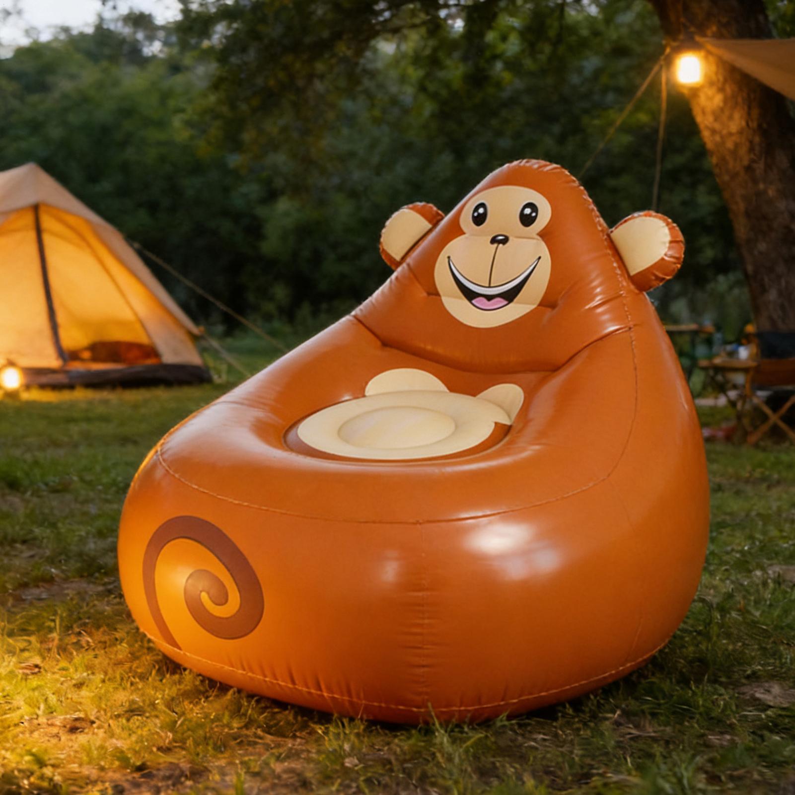 子供用インフレータブルチェア折りたたみ式動物の形の椅子子供用 - Kids Outdoor Foldable Chair のレビューと価格