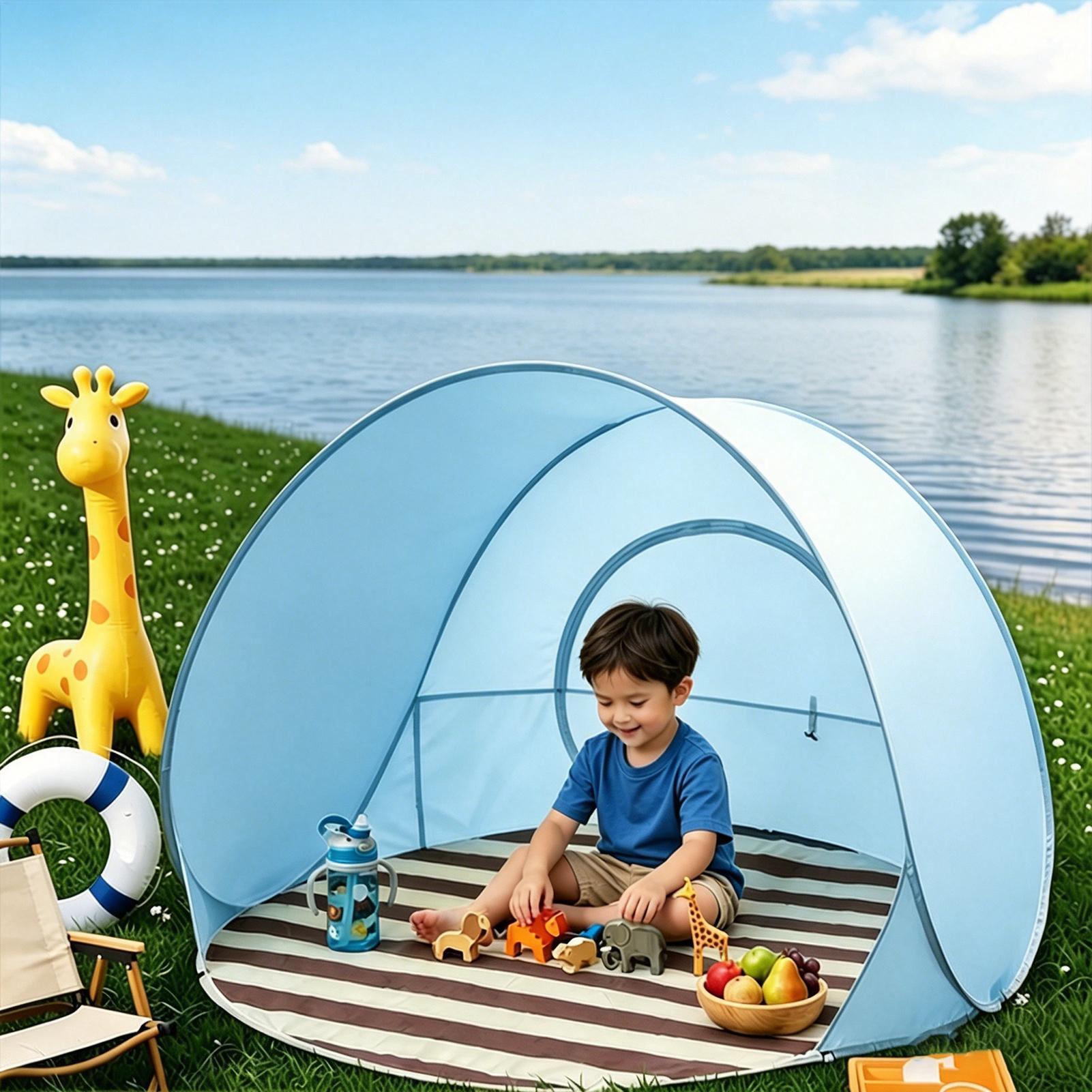 屋外ポータブルキャンプワンクリックオープンテント大空間日よけ - Kids Outdoor Wagon のレビューと価格