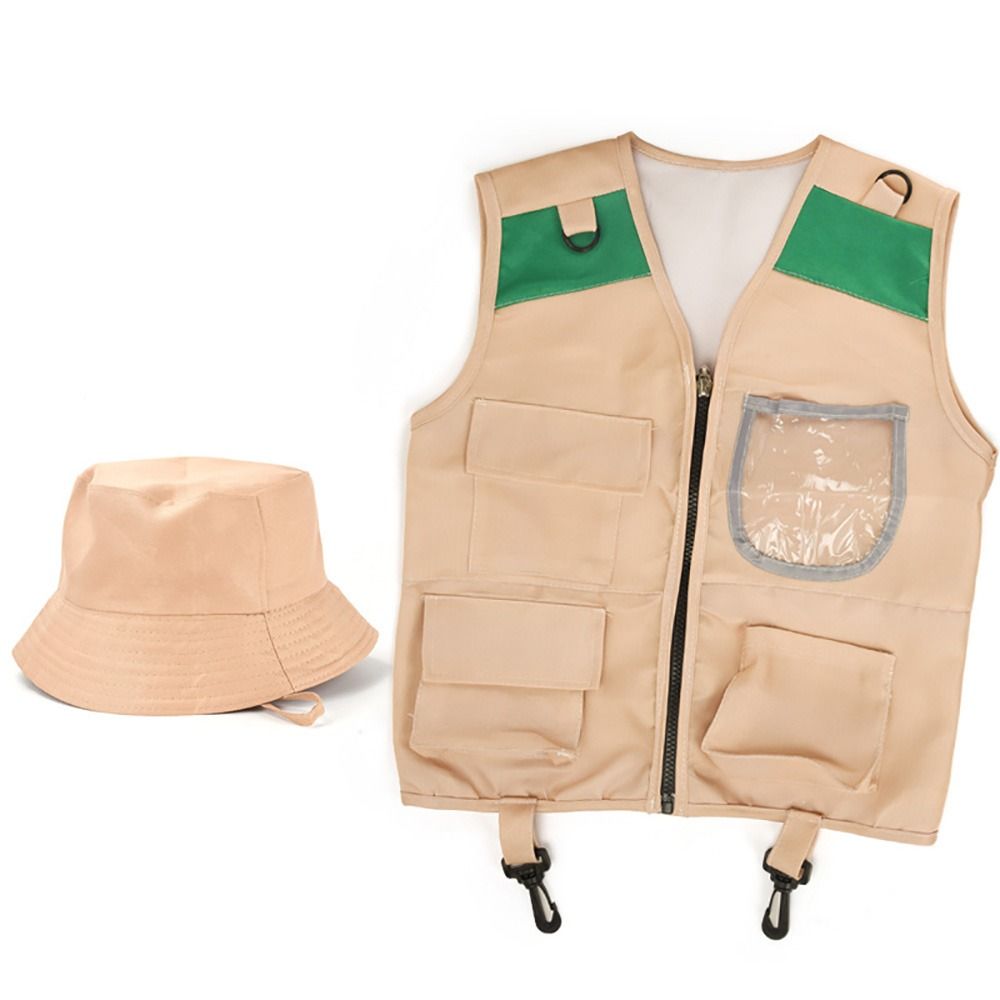 マルチカラー エクスプローラー ハット ベスト カーゴデザイ - Kids Outdoor Adventure Kit のレビューと価格