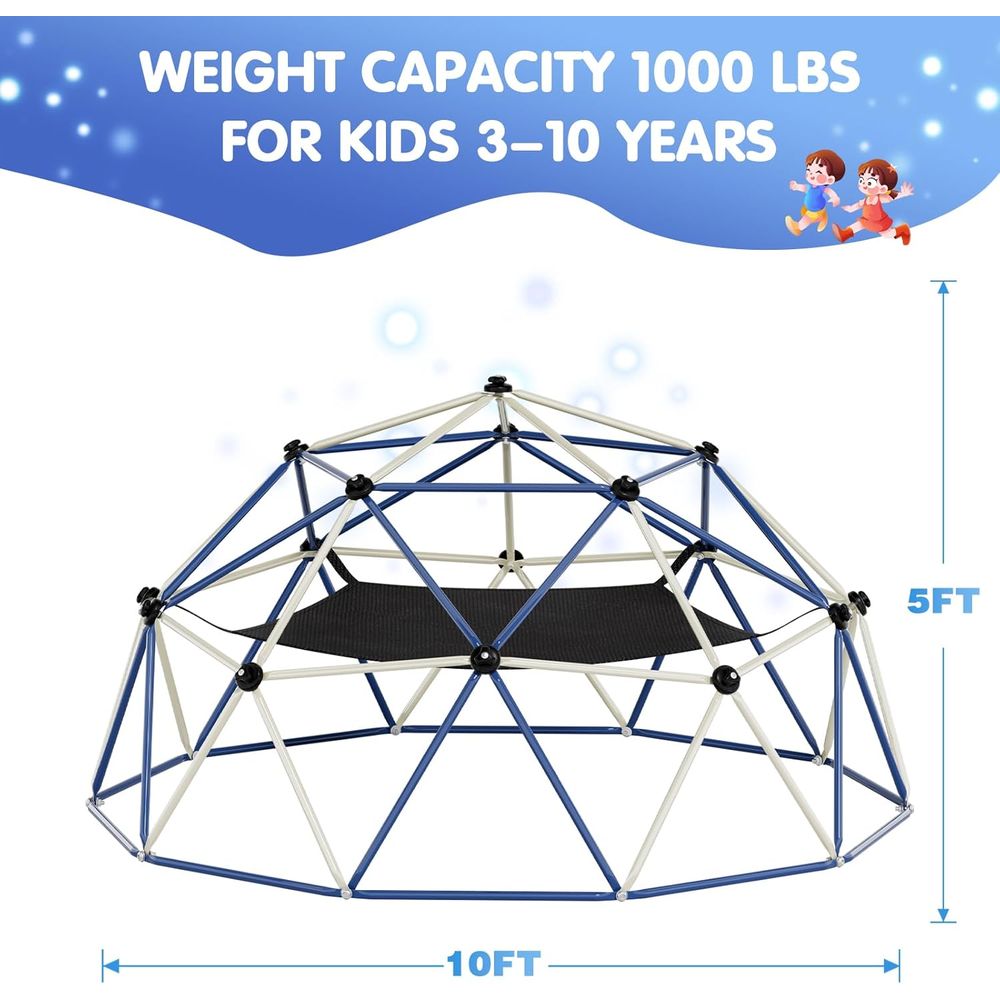 ClimDome、10Tドームクライマー（ハンモック付き）、 - Kids Outdoor Jungle Gym のレビューと価格