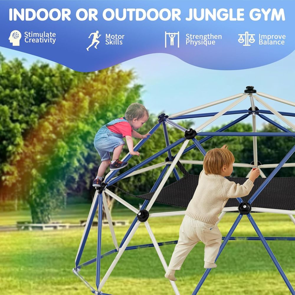 ClimDome、10Tドームクライマー（ハンモック付き）、 - Kids Outdoor Jungle Gym のレビューと価格