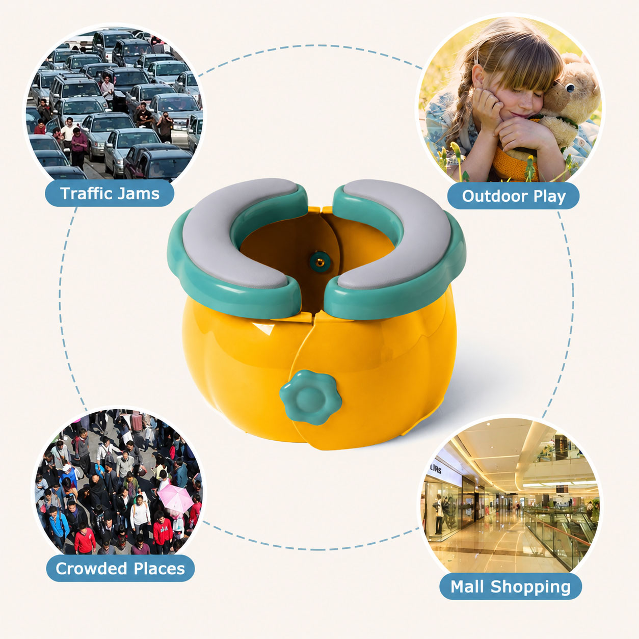 携帯用折りたたみ式幼児用トラベルトイレトレーニング便座、子供 - Kids Outdoor Foldable Chair のレビューと価格