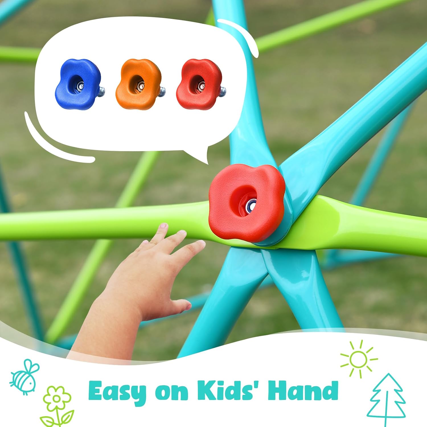 10フィートのクライミングドームスイングセット、子供用円盤型 - Kids Outdoor Jungle Gym のレビューと価格