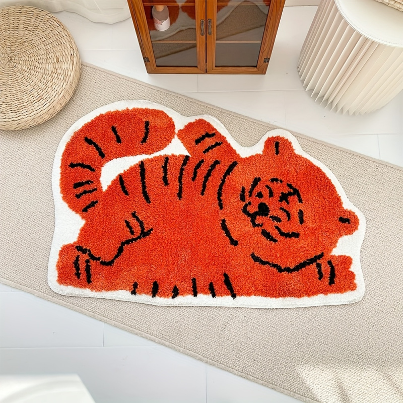 VIKAMA かわいい寝そべり猫エリアラグ、柔らかいプラッシ - Kids Outdoor Flooring のレビューと価格