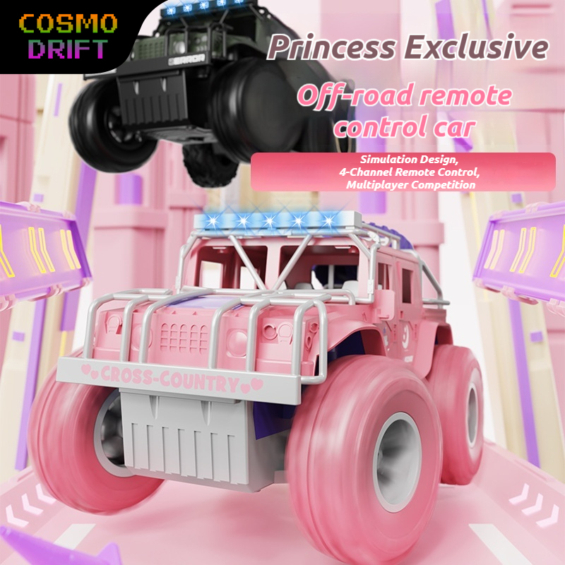 超大型ピンクRCオフロードカー、充電式耐衝撃クライミングカー - Kids Outdoor Dirt Toys のレビューと価格