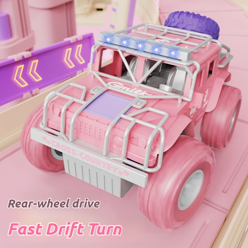 超大型ピンクRCオフロードカー、充電式耐衝撃クライミングカー - Kids Outdoor Dirt Toys のレビューと価格