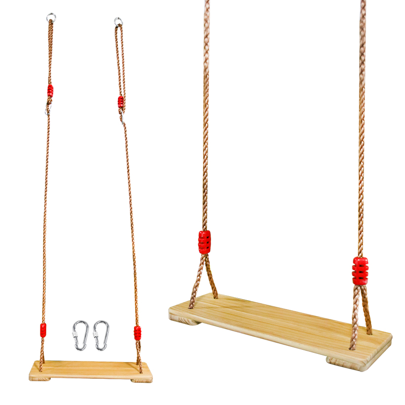 木製ツリースイングシート 室内屋外兼用ロープ木製スイングセッ - Kids Outdoor Swing Set のレビューと価格