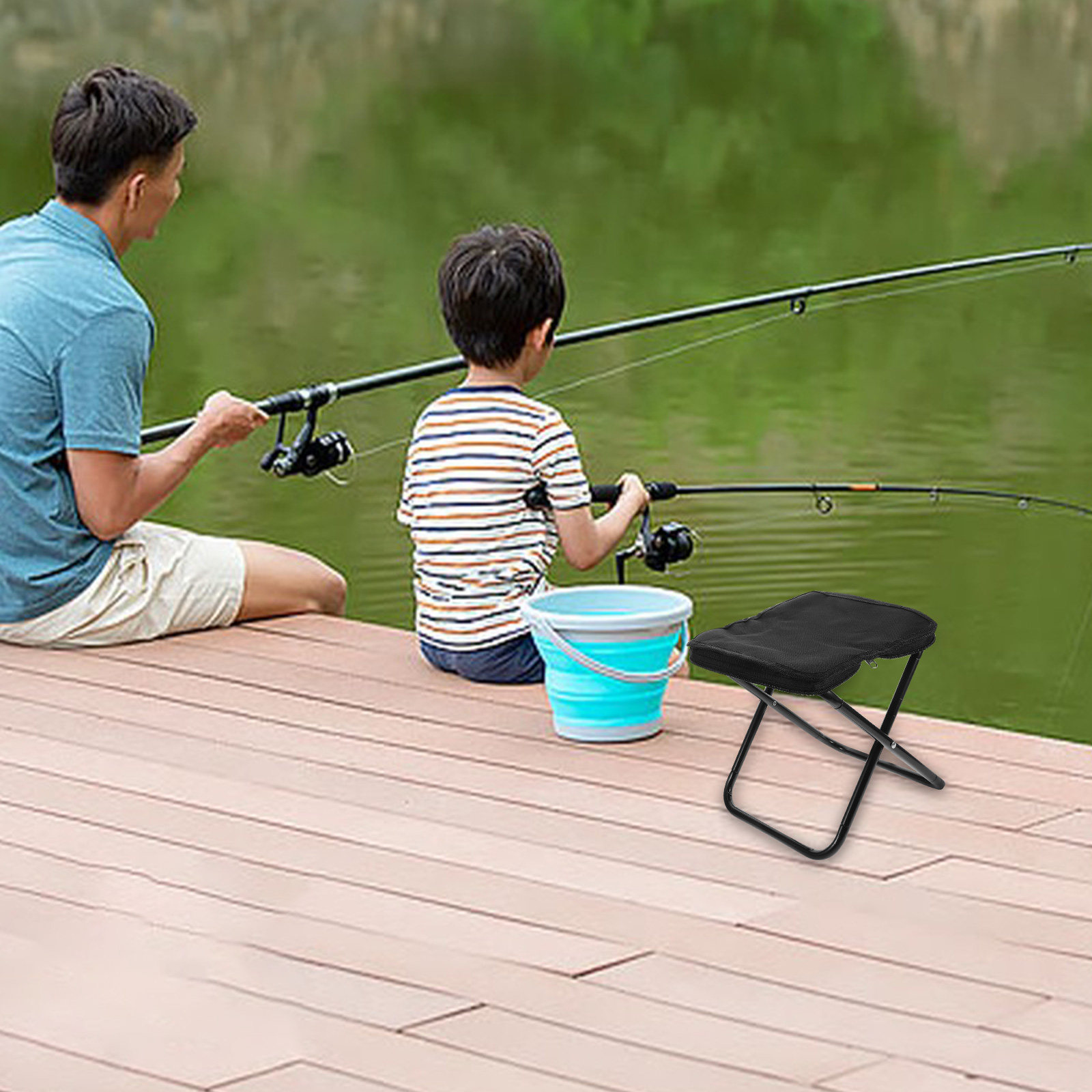 携帯用軽量折りたたみミニスツールチェア、折りたたみ式キャンプ - Kids Outdoor Foldable Chair のレビューと価格