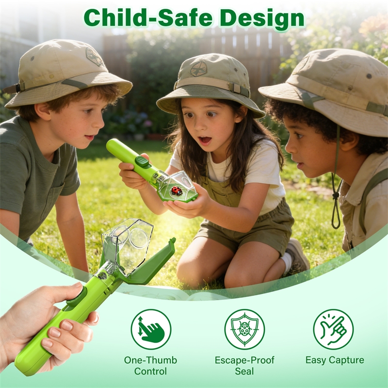 子供用バグキャッチャー 6倍拡大鏡付きエクスプローラーキット - Kids Outdoor Adventure Kit のレビューと価格